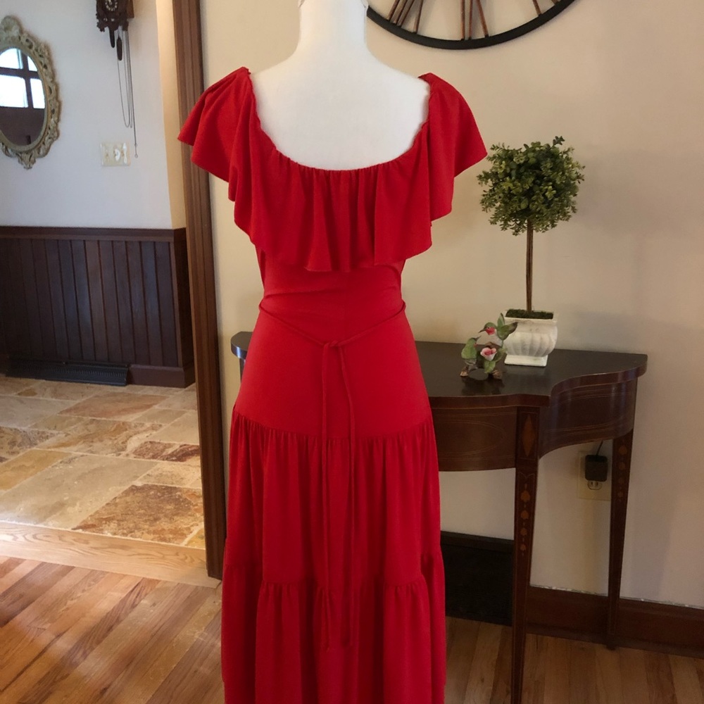 Red 3 tier dress by Westport